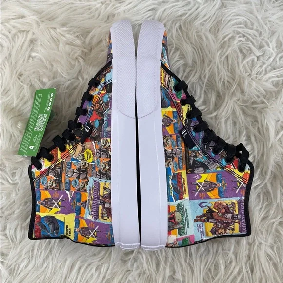 DC Star Wars Manual HI Unisex Black Canvas Skate Inspired Sneakers Shoes Size 8 - Picture 9 of 13